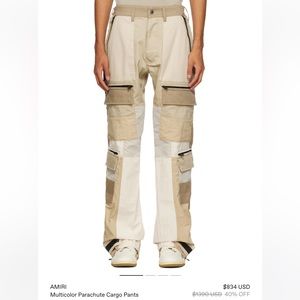 AMIRI Multicolor Parachute Cargo Pants